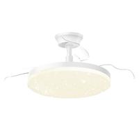 美的（Midea）风扇灯LED照明卧室客厅隐形扇叶餐厅全光谱熟睡风吊扇灯36寸灯具