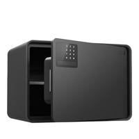 得力保险柜 25年保险箱 家用电子密码保管箱 自动开门 25cm象牙黑 【至臻系列】25密码黑色