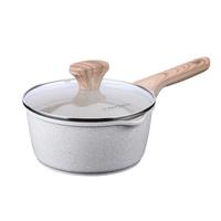 TAKSAT 德萨克 奶锅麦饭石不粘锅辅食锅小煮锅热牛奶蒸锅燃气电磁炉通用 (304蒸笼)奶锅带盖 18cm