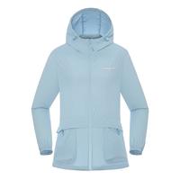 诺诗兰（NORTHLAND）原纱防晒衣25upf500+户外女士凉感抑菌透气轻薄皮肤衣外套 碧落蓝色 S (160)