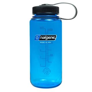 乐基因（Nalgene）美国塑料水杯户外运动男女夏季耐高温便携刻度杯子500ml 透明蓝色 500ml
