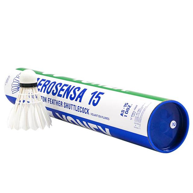 YONEX 羽毛球鹅毛球AS15耐打球比赛球大赛俱乐部训练球12只装 AS15 耐打鹅毛球 2速 1筒