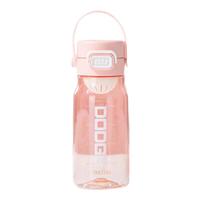 道奇塑料杯tritan大容量运动水杯男女生随手杯带茶隔杯子桂粉红560ml 桂粉红560ml【带茶隔】