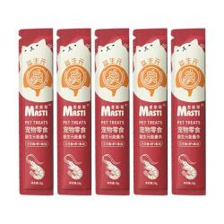 MASTI 猫咪零食益生元三文鱼虾鱼油猫条18g*101支湿粮肉条营养补水