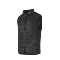 PLUS会员：必迈 跑步运动训练马甲春秋通勤旅游纯棉夹克男防风加厚上衣男 暗夜黑 L 码