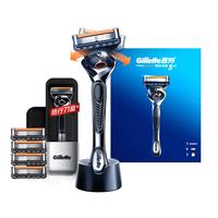 剃须刀手动刮胡刀男士非吉利锋隐5层致顺尊享礼盒