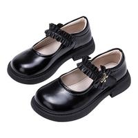 时尚法式公主皮鞋春秋女童舒适软底儿童皮鞋玛丽珍单鞋初中生