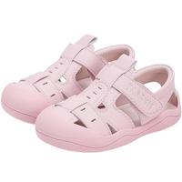 泰兰尼斯夏季童鞋女童凉鞋防滑软底休闲鞋子女宝宝防踢运动鞋粉色25码 25 内长16.0cm适合脚长15.0cm