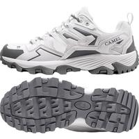 骆驼（CAMEL）昆仑山户外登山鞋跑步爬山徒步鞋男女透气休闲运动鞋F23B097002 白/灰，女 透网款 38