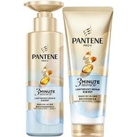 潘婷3分钟奇迹洗发水小苍兰清爽版蓬松柔顺修护滋养300g+护发素180ml