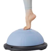 京东京造 平衡波速球加厚半圆平衡球普拉提塑形家用拉力绳晴空蓝 46cm蓝色