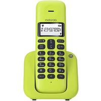 摩托罗拉（Motorola）数字无绳电话机 无线座机 子母机 单机办公家用 白色背光 清晰免提 T301C(青柠色）