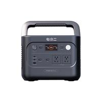 电小二 户外移动电源汽车应急启动1500W大功率1070Wh大容量便携露营1000Pro2太空灰补电套装