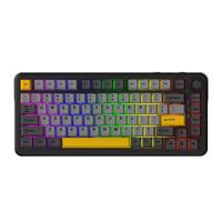 黑爵 三模客制化 机械键盘  TTC金红轴V4 黑灰黄 RGB