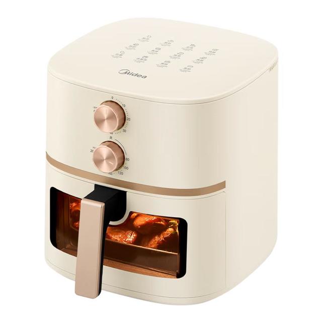 美的 不用翻面 空气炸锅一体机  5L