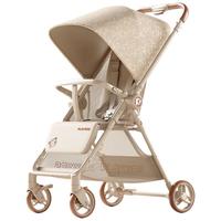 playkids K5口袋推车可坐可躺新生轻便双向婴儿推车四轮婴儿车 抱抱熊