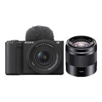  SONY/索尼 精准对焦 微单相机+E50F1.8镜头+稳定器  双头套机 黑色 F1.8 50mm