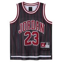 NIKE JORDAN 耐克AJ童装男童23号篮球服背心夏季竖条纹儿童运 正黑色 150 /72