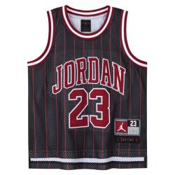 NIKE JORDAN 耐克AJ童装男童23号篮球服背心夏季竖条纹儿童运 正黑色 150 /72 【