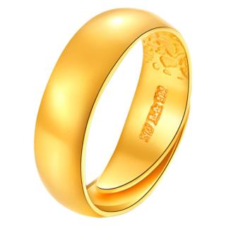 瑞幸咖啡 luckin coffee  coffee黄金戒指光面 足金999实心天元光面素圈黄金戒指男女款指环 金重4.78g
