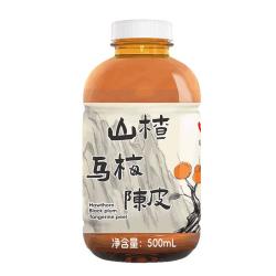 冠芳 山楂树下乌梅陈皮饮料植物饮0脂0香精0蔗糖送礼整箱装500ml*12瓶