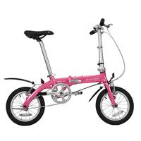 大行（DAHON） 412折叠自行车14英寸单速超轻迷你铝合金成人单车BYA412 粉色