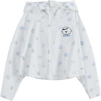 ibaby奈娃家族儿童夏防晒衣外套夏季宝宝皮肤衣男女薄衫 吃货DIDI斗篷款儿童防晒衣 120