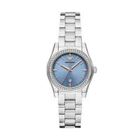 安普里奥·阿玛尼(Emporio Armani)手表女白月光系列冰蓝色表盘镶钻女表AR11593