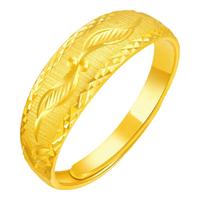 金至尊(3D-GOLD)花开富贵足金999戒指黄金婚嫁戒指计价 金重4.53克以证签多退少补(配饰品礼盒)