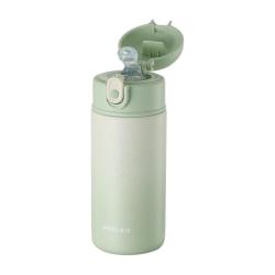 RELEA 保温杯女士吸管杯儿童孕产妇水杯大容量小杯子 400ML-冰沁绿