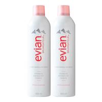 依云（evian）矿泉水保湿补水喷雾 爽肤水控油定妆敏感肌适用送人护肤 400ml *2