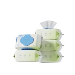 十月结晶 婴儿湿巾新生儿手口专用湿巾纸擦屁屁宝宝家庭装湿纸巾80抽*5包 80抽 5包