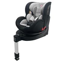 感恩西亚系列儿童座椅0-4-12岁汽车用婴儿宝宝360度旋转带支撑腿 升级版Pro-格调灰