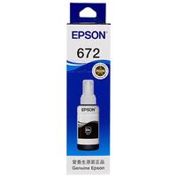 爱普生（EPSON）672墨盒墨水(适用:L101/L211/L313/L363/L351/L565/L455/L130/L310/L360/L380/L1300)T6721黑色染料墨水 T6721-黑色-约4000页
