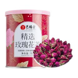 艺福堂 精选玫瑰花茶干花大朵花草茶女性冲饮养泡水搭红枣菊花枸杞