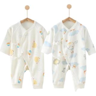 爱宝适婴儿衣服纯棉春夏新生儿连体衣宝宝哈衣和尚服爬服2件装N036 59码 蛇年旺财+皇冠蛇 【纯棉2件套】 59cm (1-3个月)