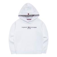 TOMMY HILFIGER汤米童装卫衣春秋季女童时尚连帽卫衣中大童上衣外套 白色 155 /72【身高152-158cm】
