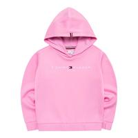 TOMMY HILFIGER汤米童装卫衣春秋季女童时尚连帽卫衣中大童上衣外套 浪漫粉 110 /52【身高98-104cm】