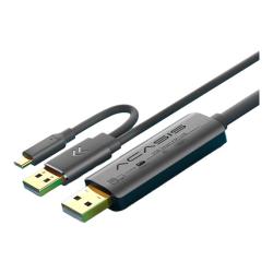 ACASIS USB2.0对拷线公对公电脑数据互传双接口USB对拷线