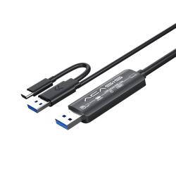 ACASIS USB3.0对拷线公对公电脑数据互传Type-c连接线双接口USB对拷线