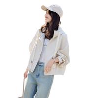 【休闲连帽防风衣外套】25年春新时尚百搭小个子宽松短款外套女