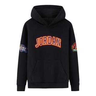 NIKE JORDAN耐克AJ童装男童卫衣冬季380克加厚儿童上衣 正黑色 110 /56 【身高104-110cm】