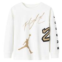 NIKE JORDAN耐克AJ童装男童纯棉长袖T恤23号飞人儿童上衣 棉花糖 160 /76 【身高152-158cm】 160/76(L)