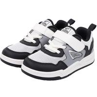 江博士学步鞋运动鞋春季男女儿童透气童鞋板鞋2B14A1004BM黑/灰/米28码 28 脚长约16.9-17.4