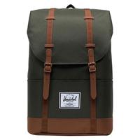 Herschel加拿大 赫行 Retreat 大号双肩包 Eco 系列休闲旅行包背包10971 暮林绿/经典黑色
