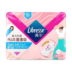薇尔 蓬蓬吸超薄贴合透气防漏285mm*8片加长日用卫生巾