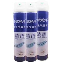 中武枪手杀虫气雾剂750ml家用喷雾剂型清香室内灭害灵驱蚊蝇蟑螂飞虫速灭 灭虫五瓶装 750ml(清香)