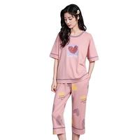 【纯棉舒适】休闲可爱舒适睡衣女全棉短袖可外穿女士家居服