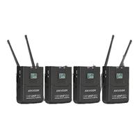 海康威视（HIKVISION）无线麦克风一拖二 主持会议培训演讲舞台演出U段可调频手持无线话筒户外家用鹅颈话筒领夹头戴耳麦 【KAM405-L】无线领夹头戴麦克风-一拖四