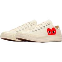 COMME des GARÇONSCOMME DES GARCONS川久保玲男女同款休闲鞋低帮帆布鞋 爱心联名款150207C 白色 42.5